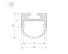Профиль Arlight SL-LINE-2011M-2500 BLACK+OPAL ROUND 027992