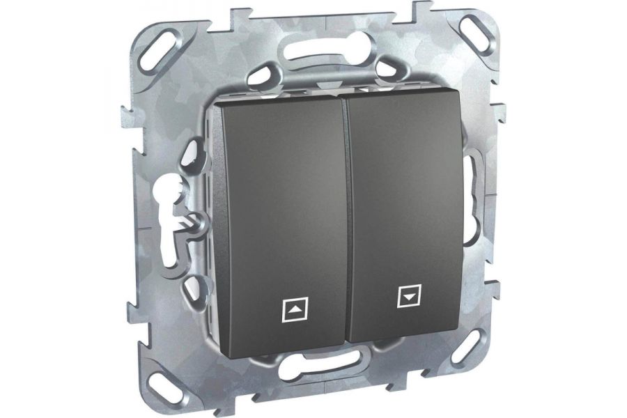 Выключатель двухклавишный для жалюзи без фиксации Schneider Electric Unica MGU5.207.12ZD