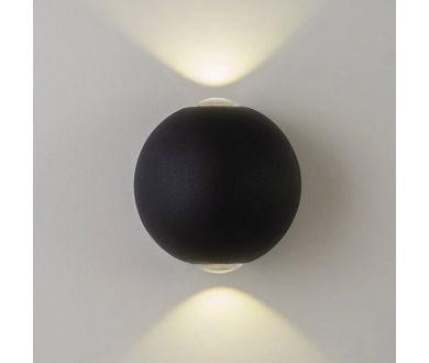 Уличный настенный светильник AM Group AM304-2X3 W BK 4000K