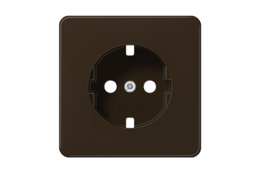 Розетка штепсельная Schuko Jung CD1520BFPLBR