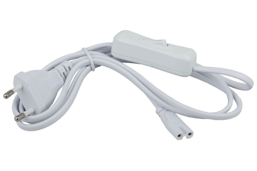 Сетевой шнур c выключателем Эра LLED-A-CABLE-1.5m-SW-W Б0025694