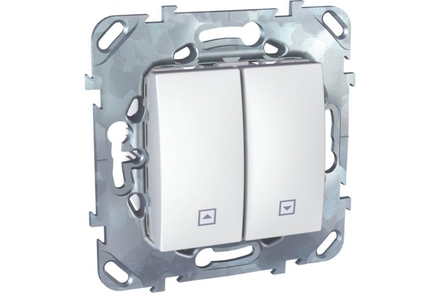 Выключатель двухклавишный кнопочный для жалюзи Schneider Electric Unica MGU5.207.18ZD