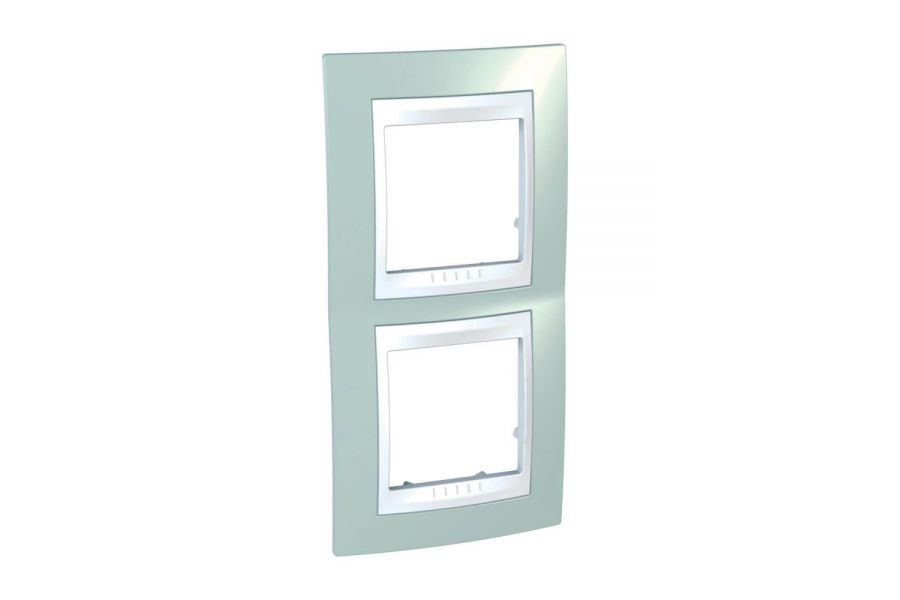 Рамка 2-постовая вертикальная Schneider Electric Unica Хамелеон MGU6.004V.870