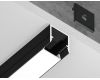 Алюминиевый профиль накладной 10*10 для светодиодной ленты до 8мм Ambrella Light Illumination GP1650BK