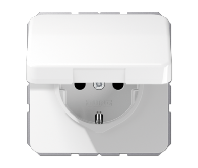 Розетка штепсельная Schuko Jung CD1520BFKIKLWW