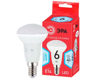 Лампа светодиодная Эра E14 6W 4000K LED R50-6W-840-E14 R Б0050700