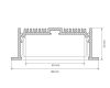 Профиль с экраном Arlight SL-LINIA88-F-2500 WHITE+OPAL 021373