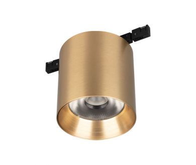 Трековый магнитный светильник Arlight MAG-MICROCOSM-POINT-R68-7W Warm3000 (GD, 36 deg, 24V) (IP20 Металл) 051828