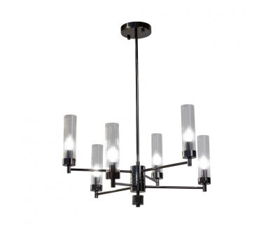 Люстра на штанге AM Group INDIGO SP6 PEARL BLACK