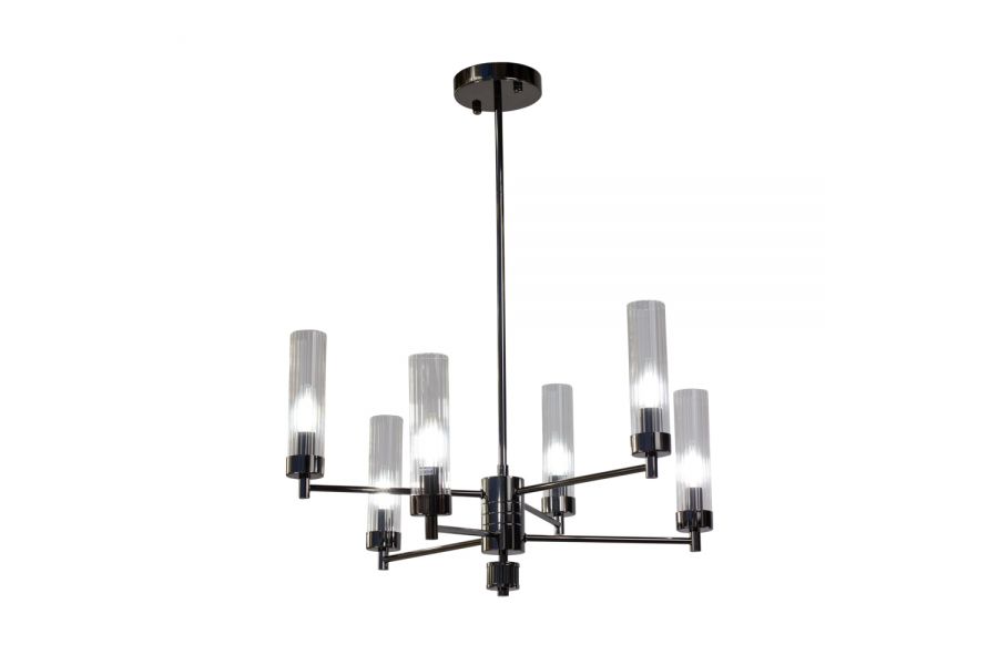 Люстра на штанге AM Group INDIGO SP6 PEARL BLACK