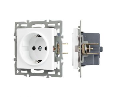 Механизм электрической розетки Arlight SCT-MEU1-PL-WH (250V, 16A) 043730