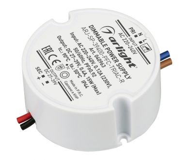 Блок питания Arlight ARJ-SP-39400-PFC-TRIAC-R (15W, 27-39V, 400mA) 040963