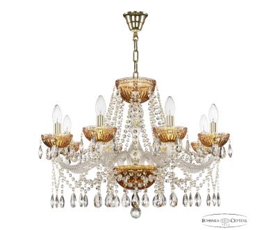 Купить Подвесная люстра Bohemia Ivele Crystal 5413/8/240 G Amber/M-1G Подвесная люстра Bohemia Ivele Crystal 5413/8/240 G Amber/M-1G
