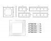 Рамка трехместная Ambrella Volt Platos AF380103