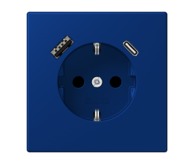 Купить Розетка 2K+З USB Typ AC Jung LC1520-15CA261 Розетка 2K+З USB Typ AC Jung LC1520-15CA261