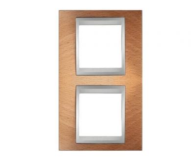 Рамка 2-постовая вертикальная Schneider Electric Unica Top MGU66.004V.0M2