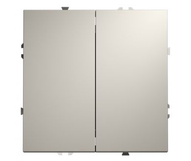 Выключатель двухклавишный Voltum S70 VLS020103 (кашемир)