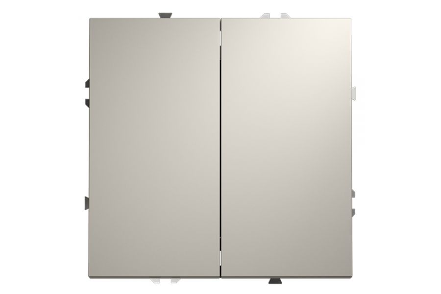 Выключатель двухклавишный Voltum S70 VLS020103 (кашемир)