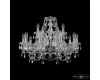 Подвесная люстра Bohemia Ivele Crystal 1411/10+5/240 Ni