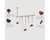 Подвес для штанги Denkirs Belty rod TR5537-BK