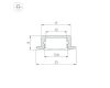 Профиль Arlight LINE-2308-F-2000 ANOD OLIVE GREY 038440