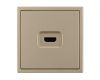 Механизм HDMI розетки Arlight SCT-NOBE-MHD1-SFPL-GD (Золотой песок) 061843