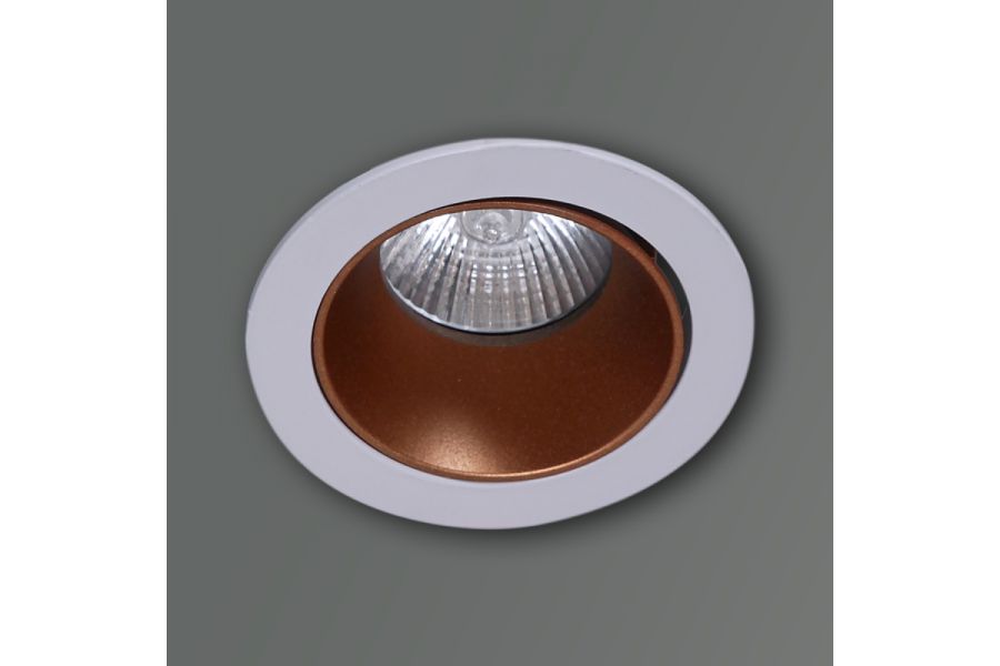 Точечный светильник Reluce 16085-9.0-001PT MR16 WT+ROSE GD