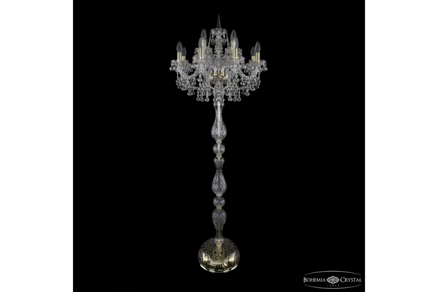Торшер Bohemia Ivele Crystal 1409T1/8+4/195-165 G
