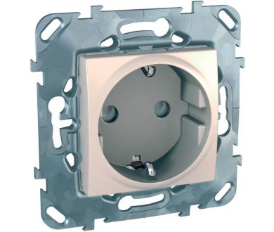 Розетка Schneider Electric Unica с/з со шторками 16A 250V MGU5.037.25ZD