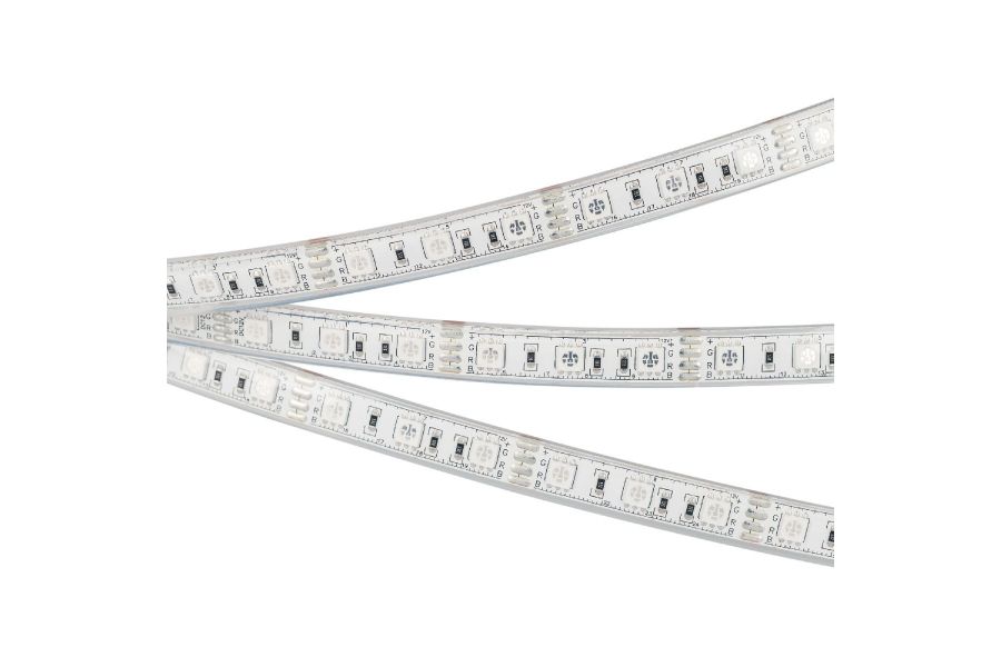 Светодиодная лента герметичная Arlight RTW-PU-B60-12.5mm 12V RGB (14.4 W/m, IP68, Wire 2m, 5m) 029599(3)