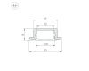 Алюминиевый профиль Arlight LINE-2308-F-2000 WHITE 044237