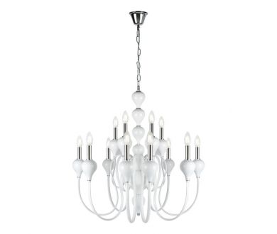 Купить Подвесная люстра iLamp Lady 88003-8+4 WH Подвесная люстра iLamp Lady 88003-8+4 WH