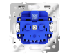Розетка с защитными шторками и крышкой Voltum S70 VLS040301 (белый глянцевый)