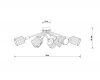 Потолочная люстра Arte Lamp Maria A4536PL-8AB