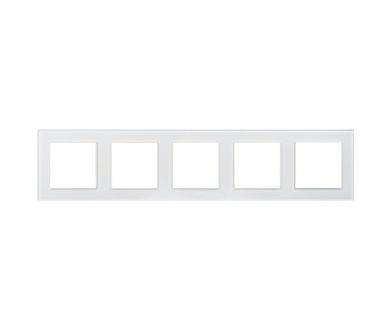 Рамка на 5 постов Arlight FRM-GLARE-GS-5-WH 043805