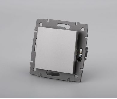 Механизм выключателя одноклавишный самовозвратный Arlight SWT-MKR1-PL-GR-V (250V, 10A) 049881