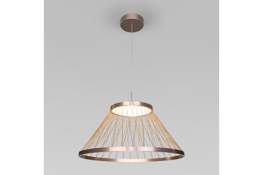 Подвесная люстра Eurosvet Cesta 40017/1 LED коричневый a069288