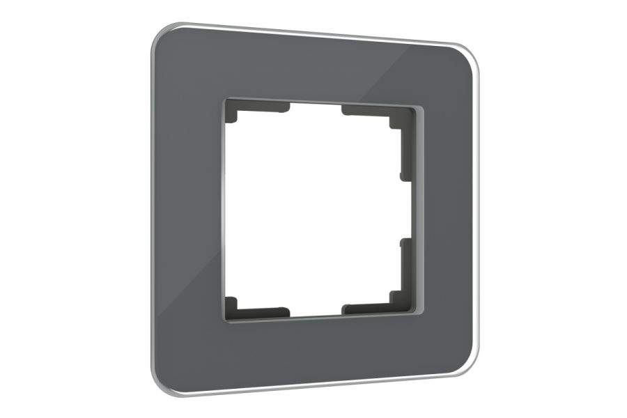 Рамка из стекла на 1 пост Werkel Elite графит 4690389180675 W0012440