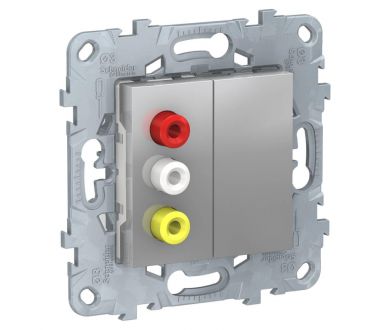 Розетка 3xRCA Schneider Electric Unica New NU543130