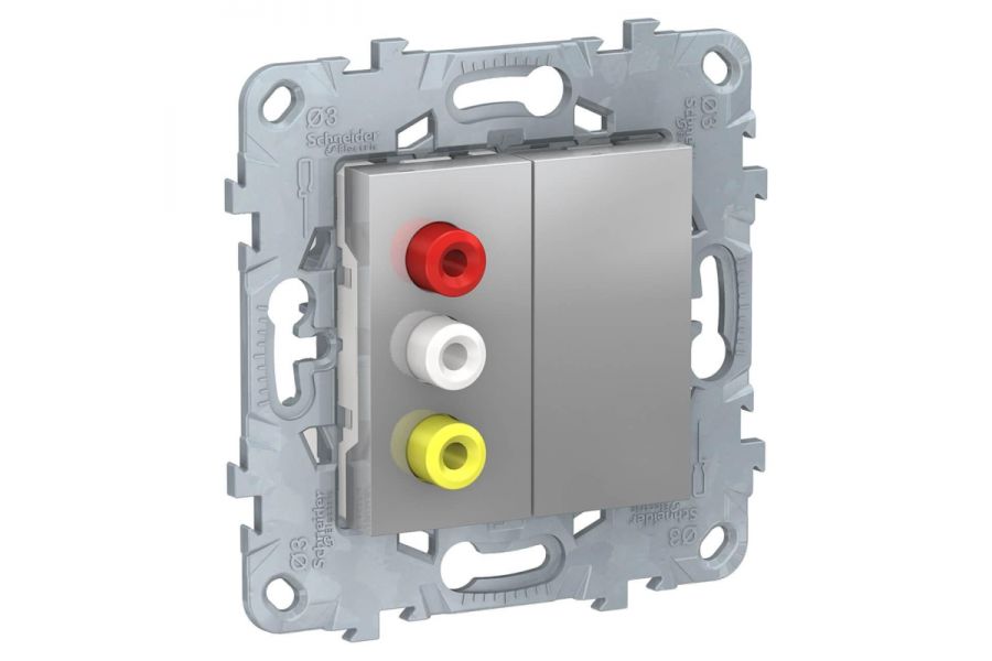Розетка 3xRCA Schneider Electric Unica New NU543130