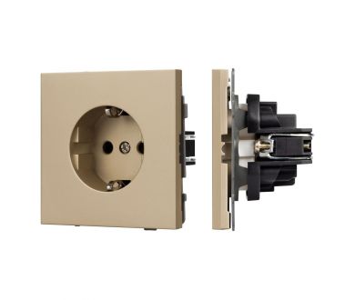 Купить Механизм электрической розетки Arlight SCT-TENDO-MEU1-SFPL-GD (230V, 16A) 054639 Механизм электрической розетки Arlight SCT-TENDO-MEU1-SFPL-GD (230V, 16A) 054639