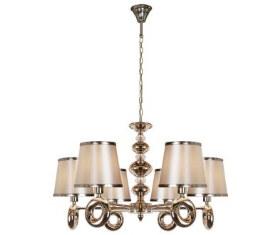 Подвесная люстра iLamp Brooklyn P2401-6 Nickel
