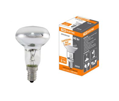 Лампа накаливания TDM Electric Е14 60W 2700K зеркальная SQ0332-0028