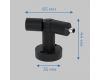L-соединитель с изменяемым углом 70-220° IMEX Thin & Smart IL.0060.4001-BK