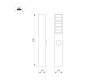 Ландшафтный светильник Arlight LGD-TILLIS-BOLL-SOCKET-H900-12W Warm3000 (GR, 92 deg, 230V) 055038