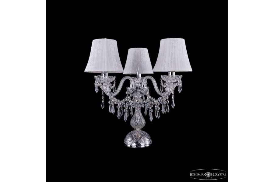 Настольная лампа Bohemia Ivele Crystal 1403L/3/141-39 Ni SH41-160