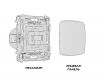 Комплект механизма 1-кл проходного выключателя Ambrella Volt Omega MO631020