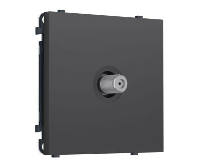 Комплект механизма TV розетки SAT SIGMA Графит Мягкое касание 5-2400MHz 3.5dB QUANT PRO Ambrella Volt MS913050 (SP9130, PR215)