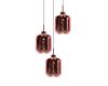 Подвесная люстра Lumina Deco Alacosmo LDP 6811-3 RD R.GD