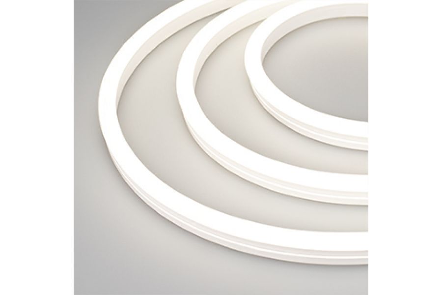 Лента герметичная Arlight MOONLIGHT-SIDE-A140-12x24mm 24V Day4000 (9.6 W/m, IP68, 2835, 5m, wire x1) 038798